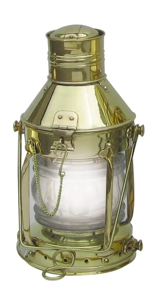 Horgonylámpa, sárgaréz, elektromos 230V, M: 32cm, Ø: 15cm