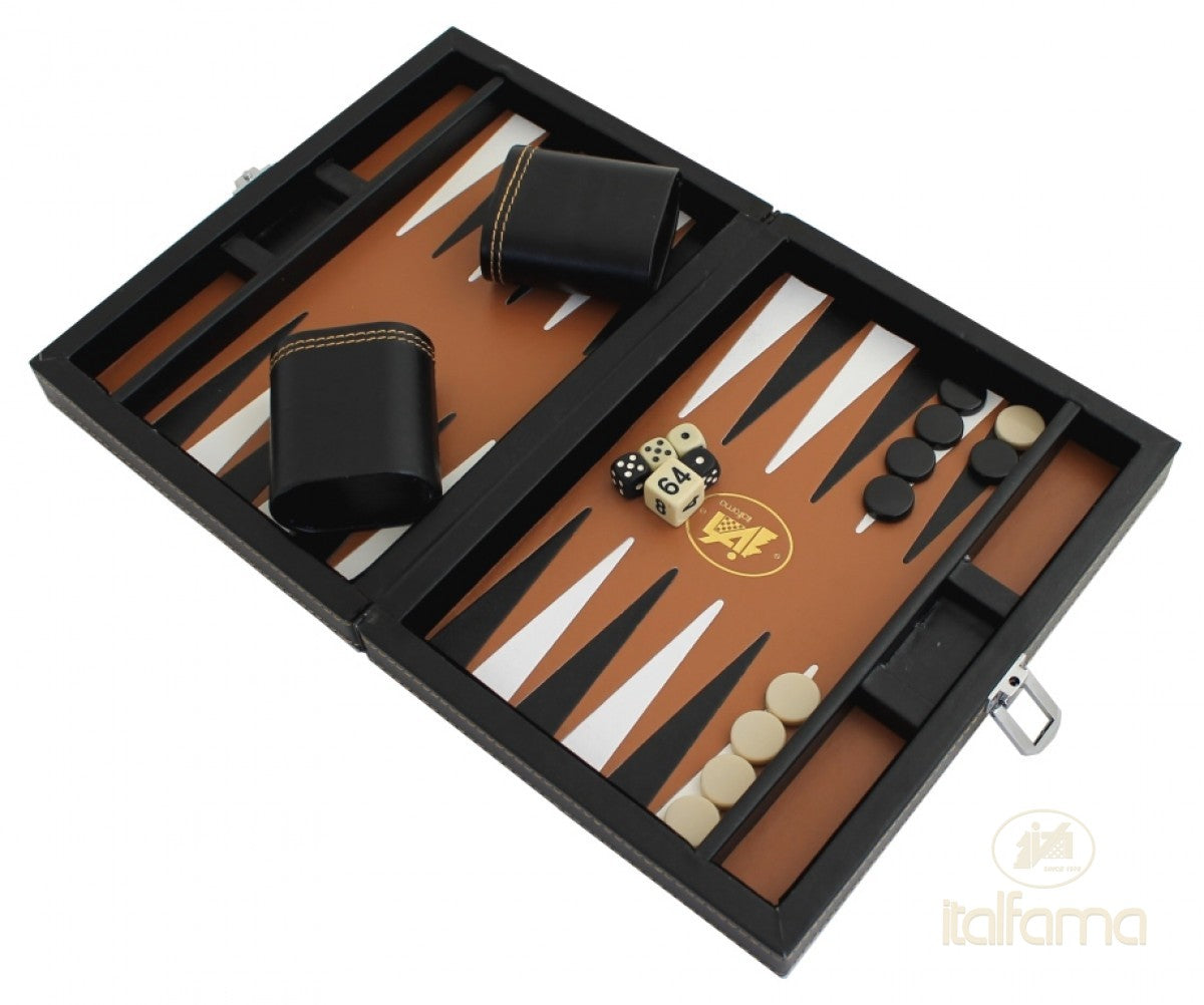 Összecsukható mágneses műbőr backgammon