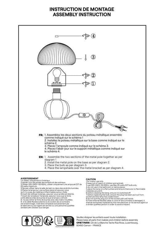 Madeleine bordó lámpa