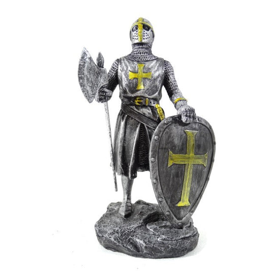 Lovag - Keresztes lovag - Dekoratív figura - Magasság 18cm
