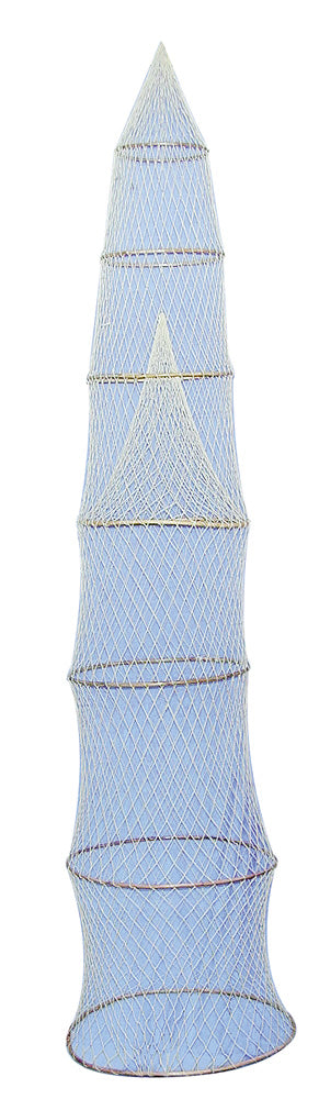 Dekoratív halcsapda, 7 gyűrű, h: 230 cm