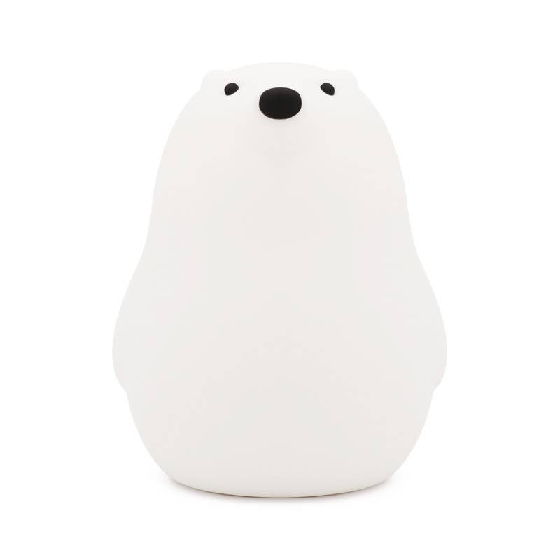 Jegesmedve szilikon lágy fényű éjszakai lámpa újratölthető