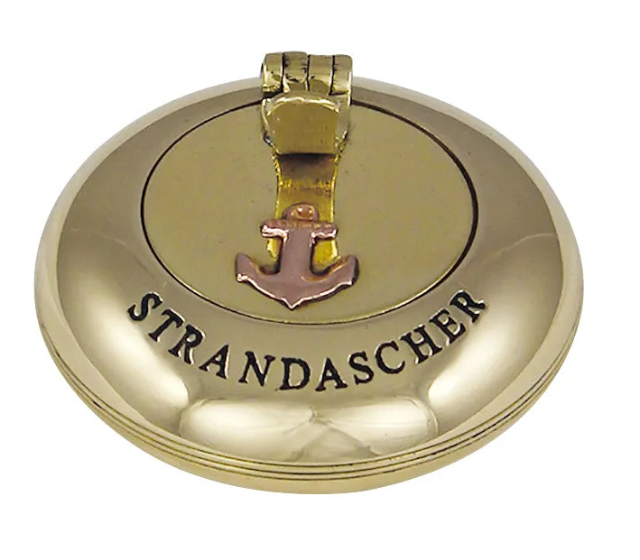 Zsehamutartó, sima, réz, Ø: 6 cm - STRANDASCHER bélyegzéssel