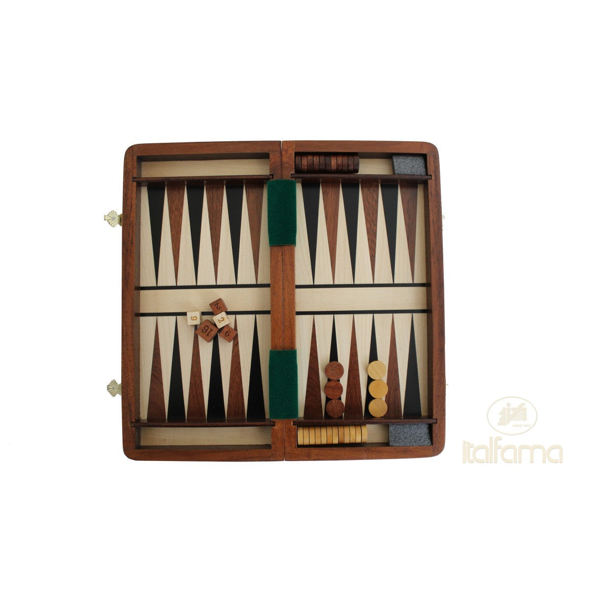 Prémium minőségű összecsukható mágneses multigame készlet (sakk + dáma + backgammon), 30x30 cm