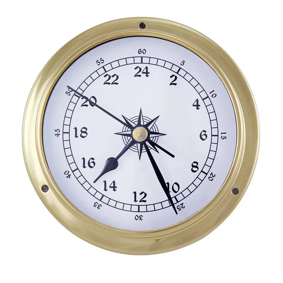 24-órás óra, réz, átmérő: 11,5/9cm, magasság: 3,4cm