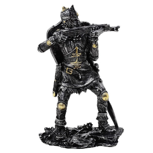 Középkori lovag számszeríjjal figura 20 cm