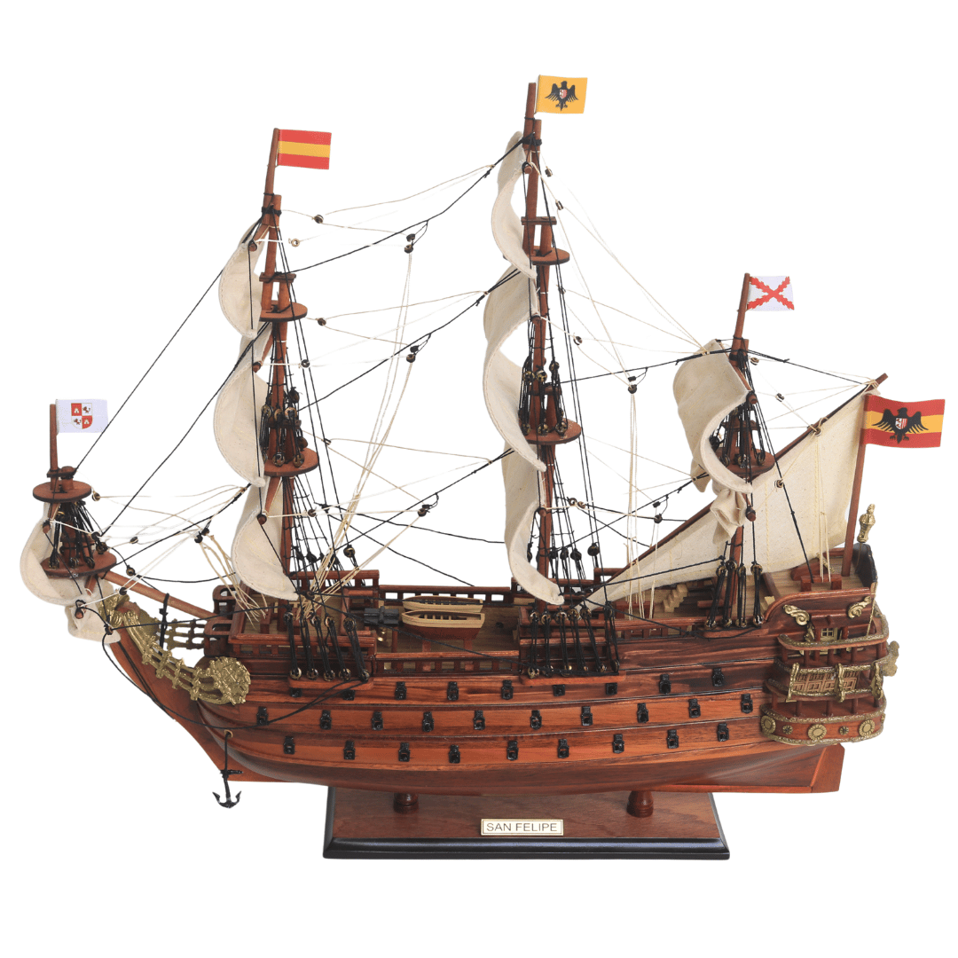 San Felipe vitorláshajó modell - 45 cm