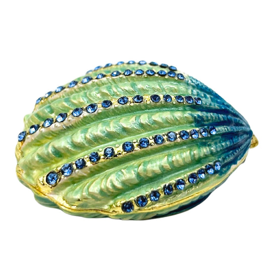 Exkluzív díszdoboz kristályokkal díszített ékszerkészlethez – Kagyló