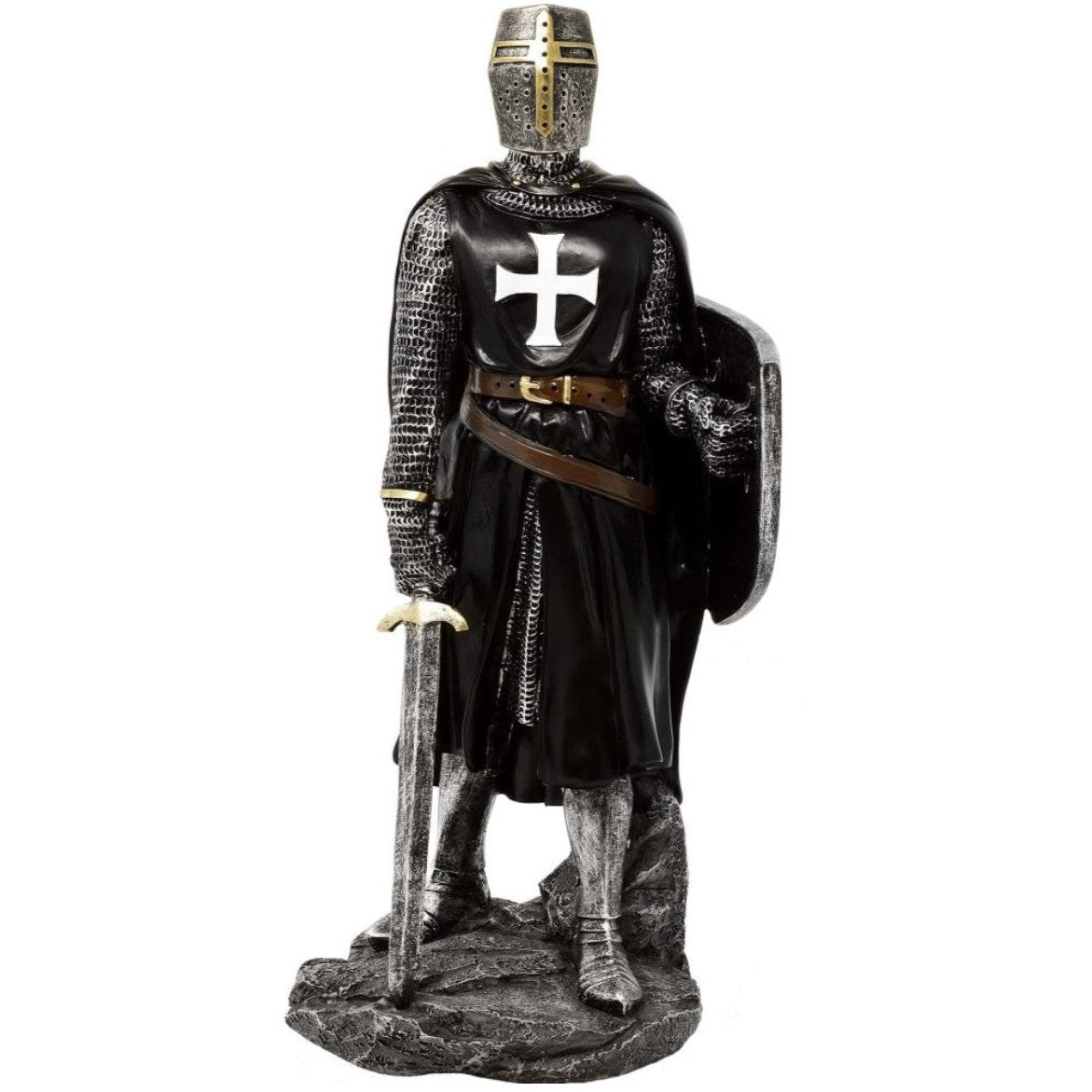 Lovag - keresztes - polirezin figura