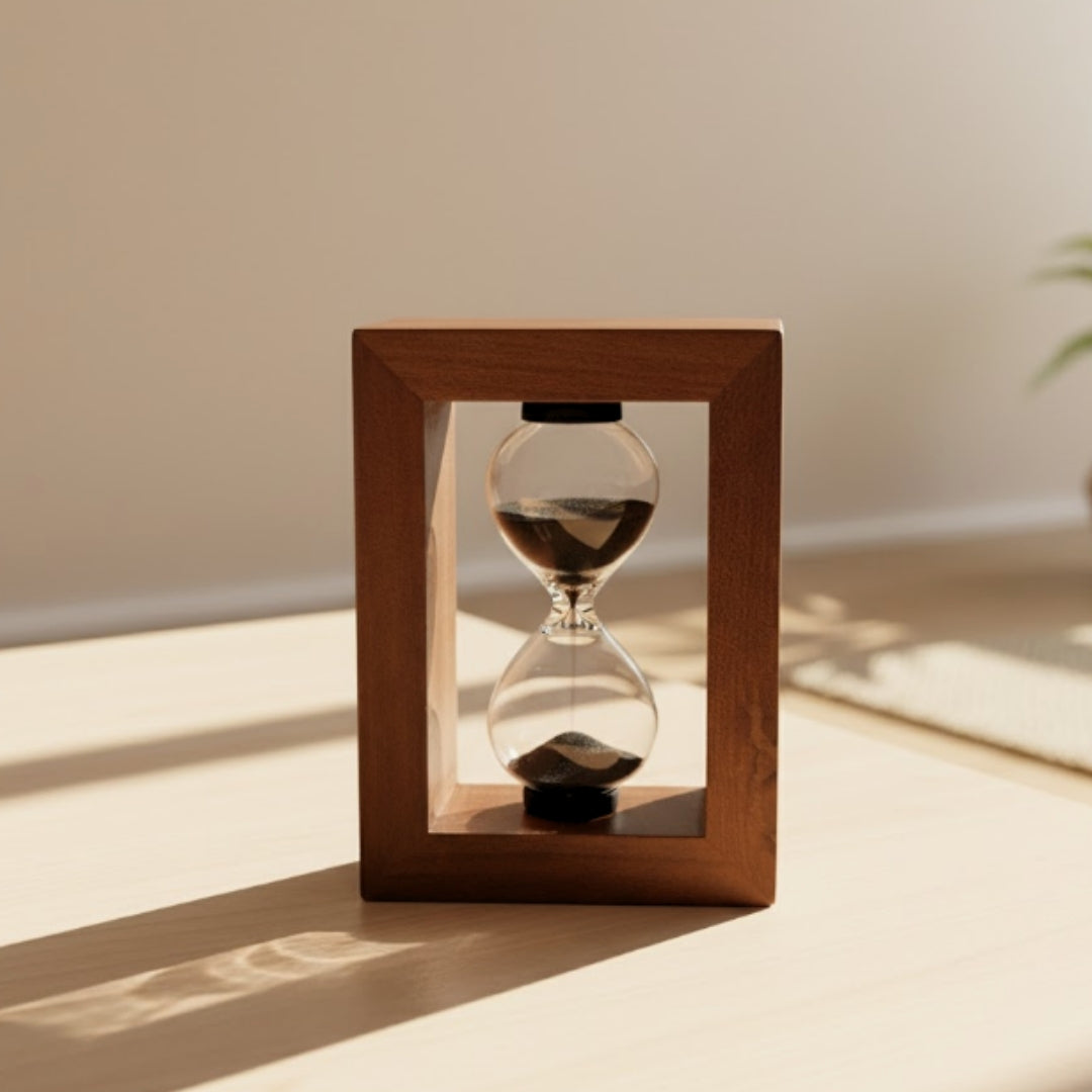 Homokóra 3 perc fadobozban – Homokóra