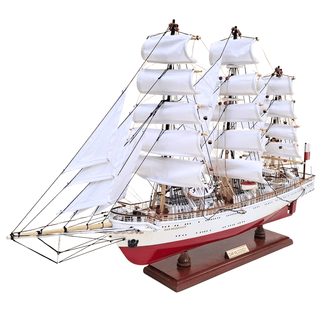 Dar Młodzieży vitorláshajó modell - 71 cm