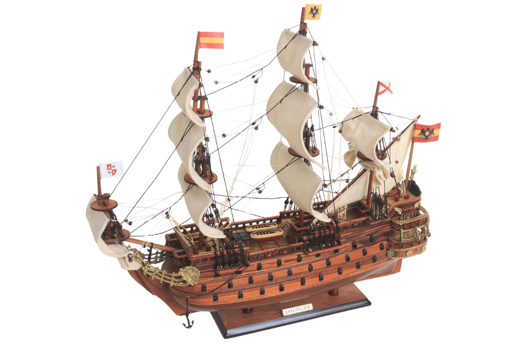 San Felipe vitorláshajó modell - 45 cm