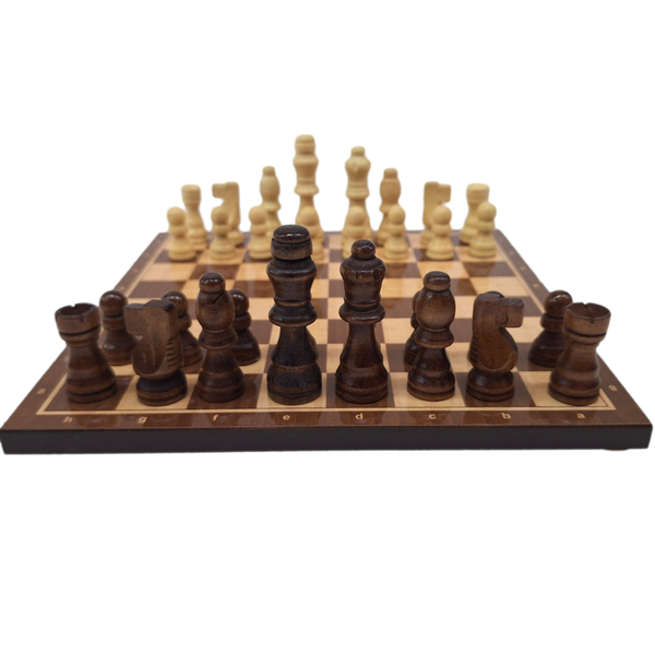 Klasszikus fa sakk - 27 x 27 cm