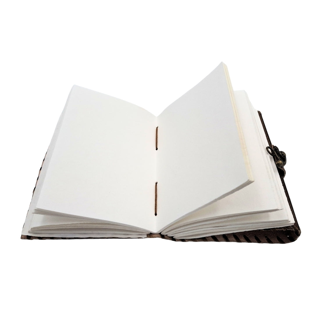 Bőr notesz retro 200 oldal Nap és Hold