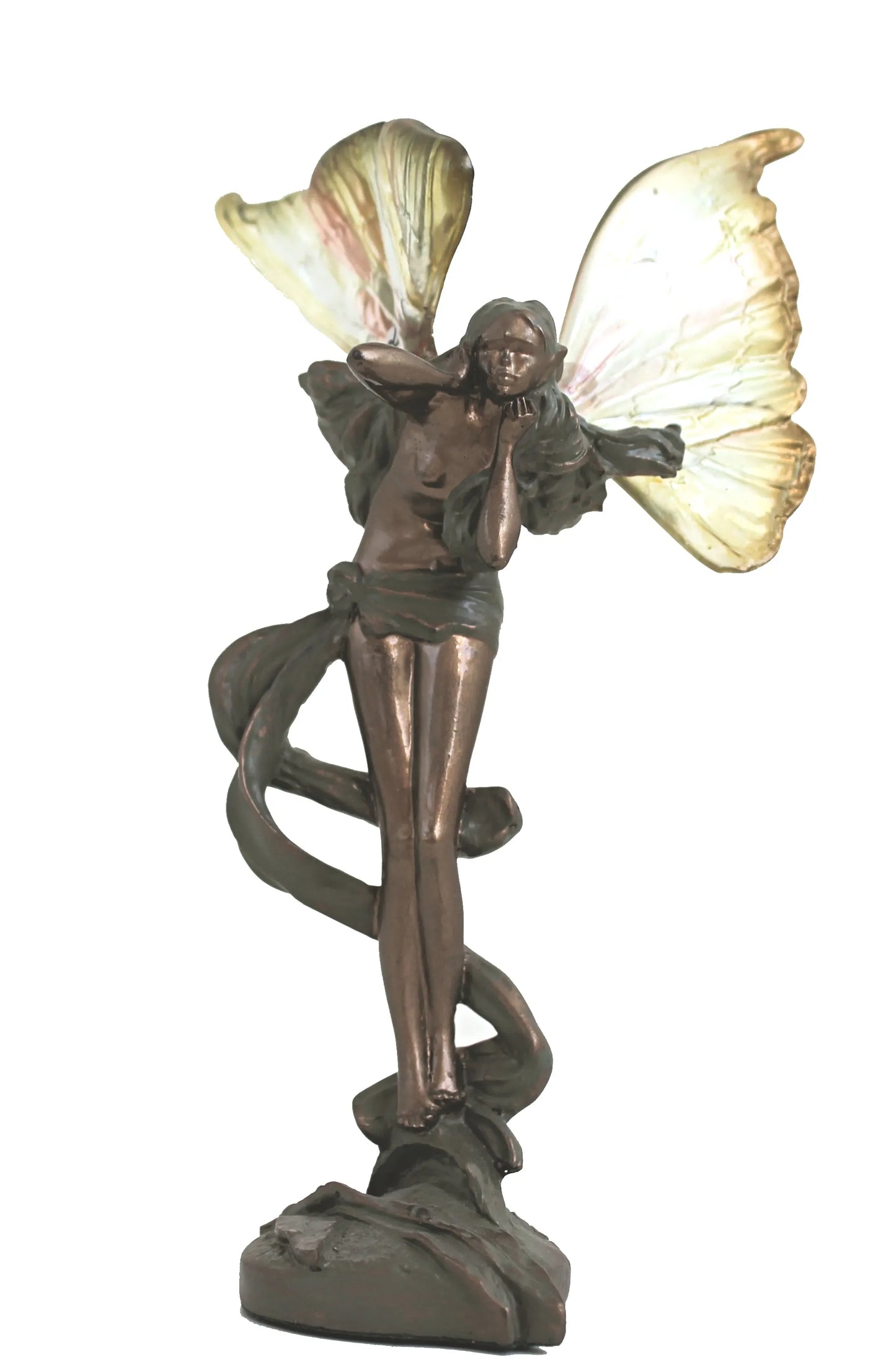 Barkatündér kézzel festett szobor