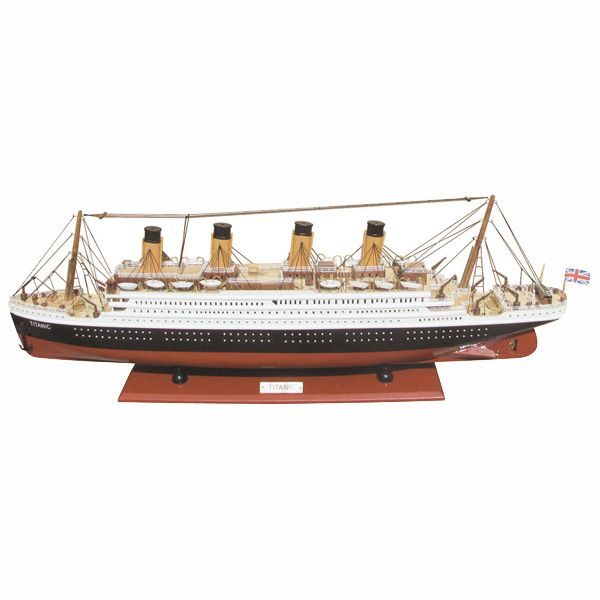 Titanic fa hajó modell nagy