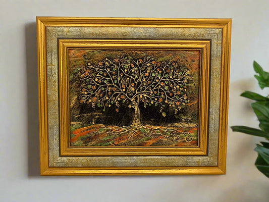 Vicze Anna kerámia kép életfa fekvő