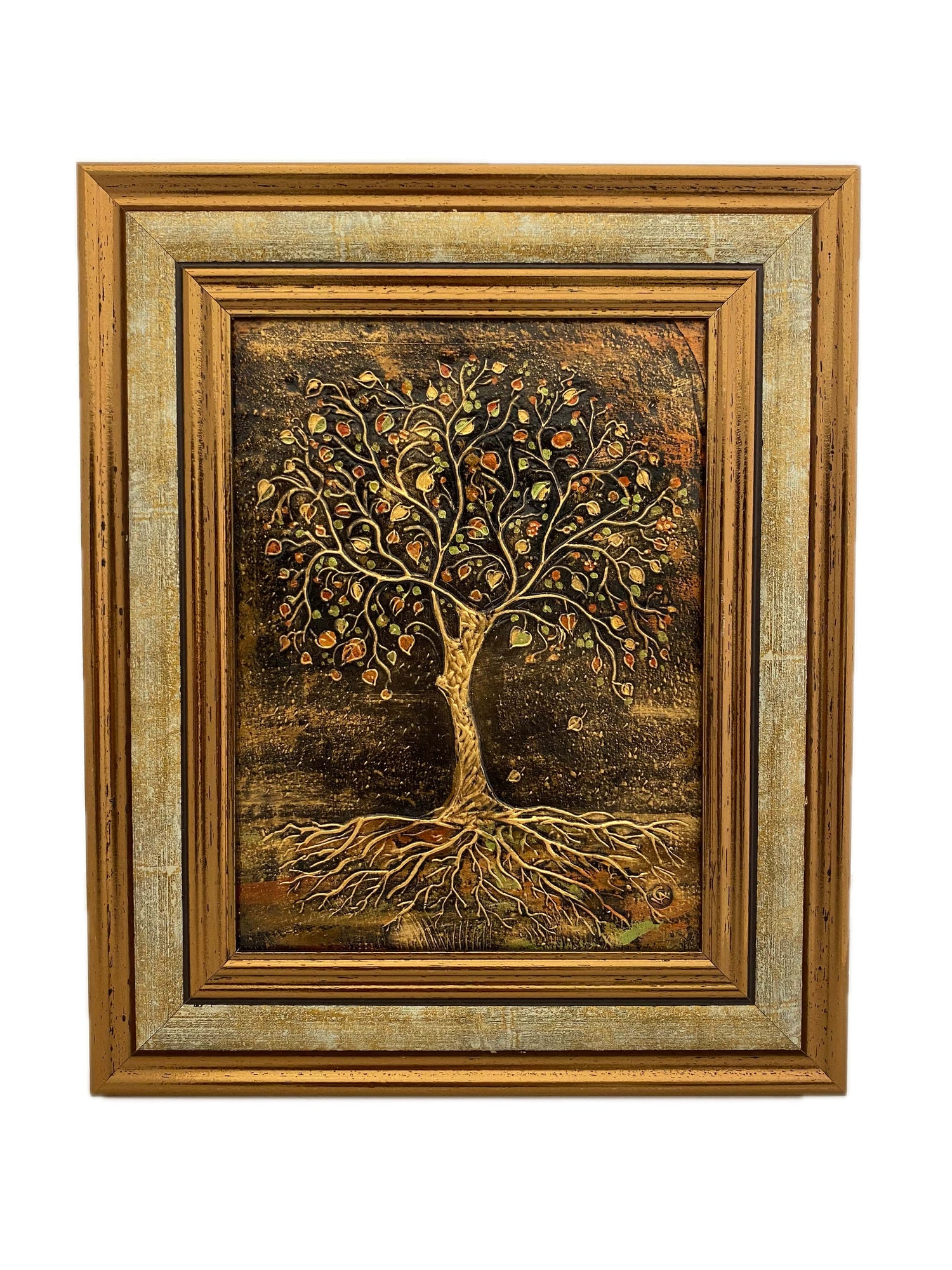 Vicze Anna kerámia kép életfa közepes