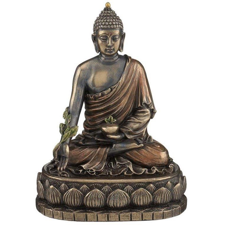 Buddha bronz bevonatú szobor