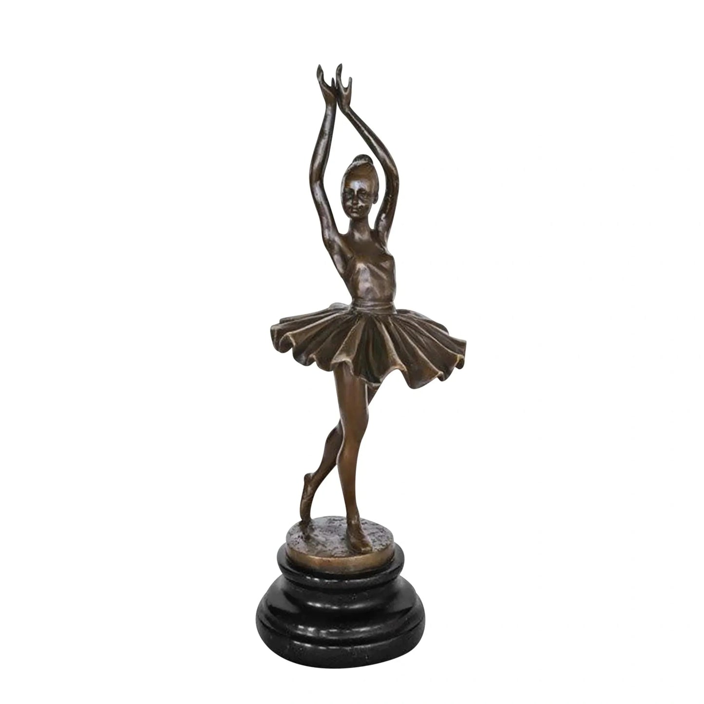 Balerina szobor, bronz bevonatú (32×12×12 cm)