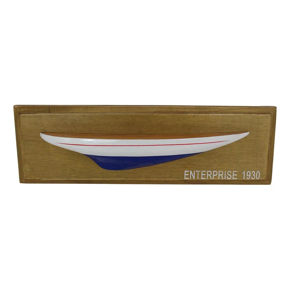 Enterprise - fél hajó a fedélzeten, fa, 37,5x12x4,5cm