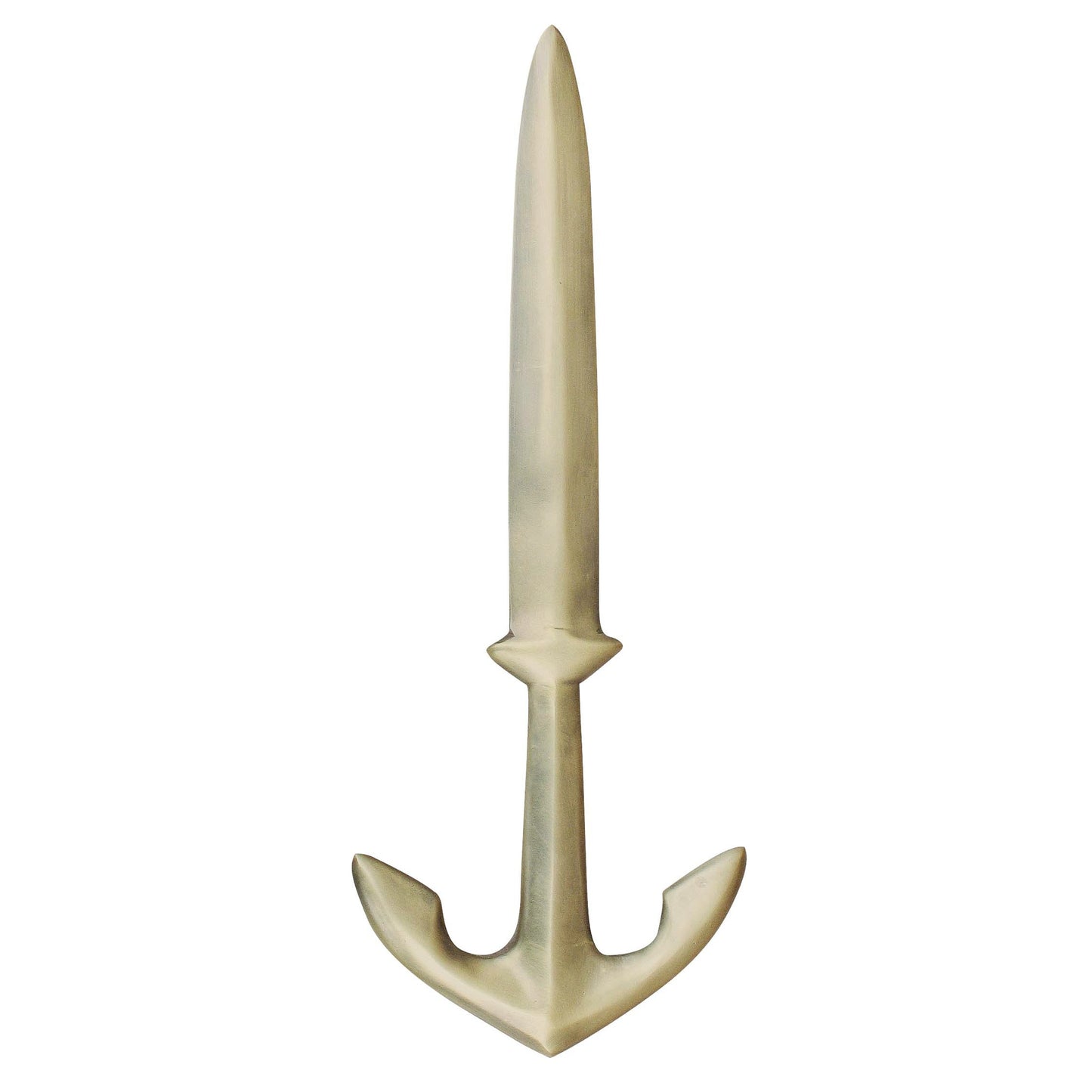 Levélbontó - horgony, antik sárgaréz, 19,5cm