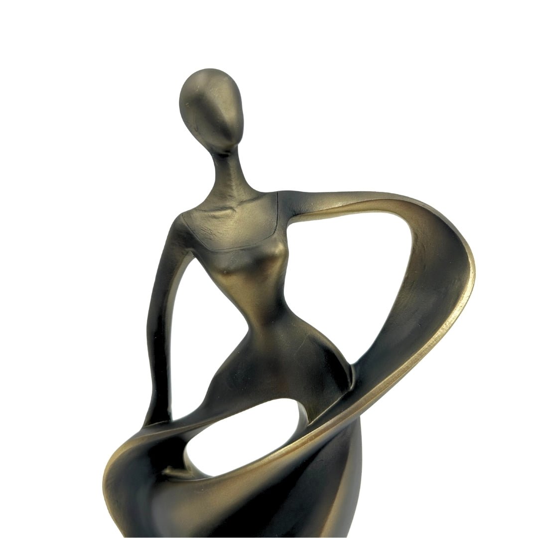 Modern dekoratív figura Táncos - Absztrakt 24cm - MODIANO
