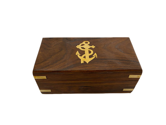 Pecsételő készlet fa dobozban