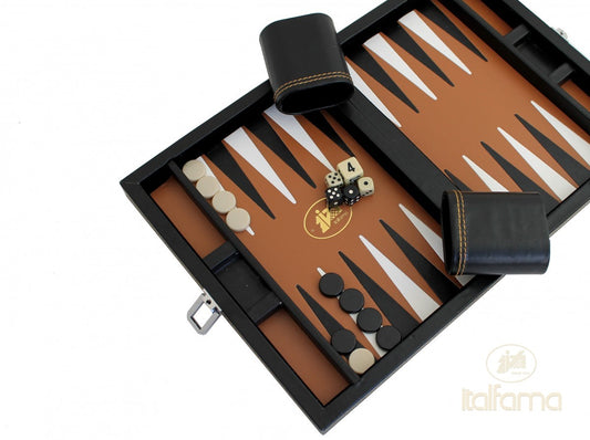 Összecsukható mágneses műbőr backgammon