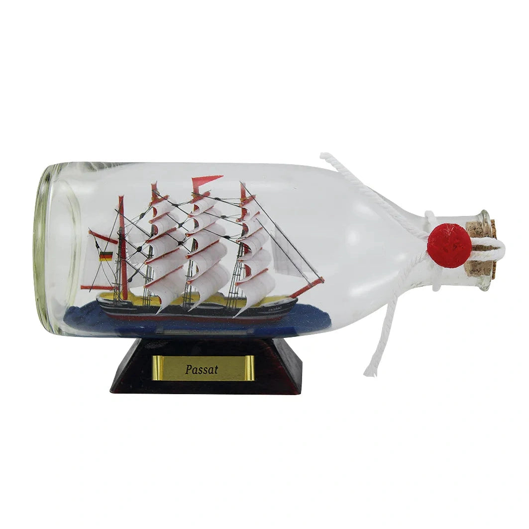 Üveghajó - Passat, H: 16cm, M: 7,5cm, Ø: 6,5cm
