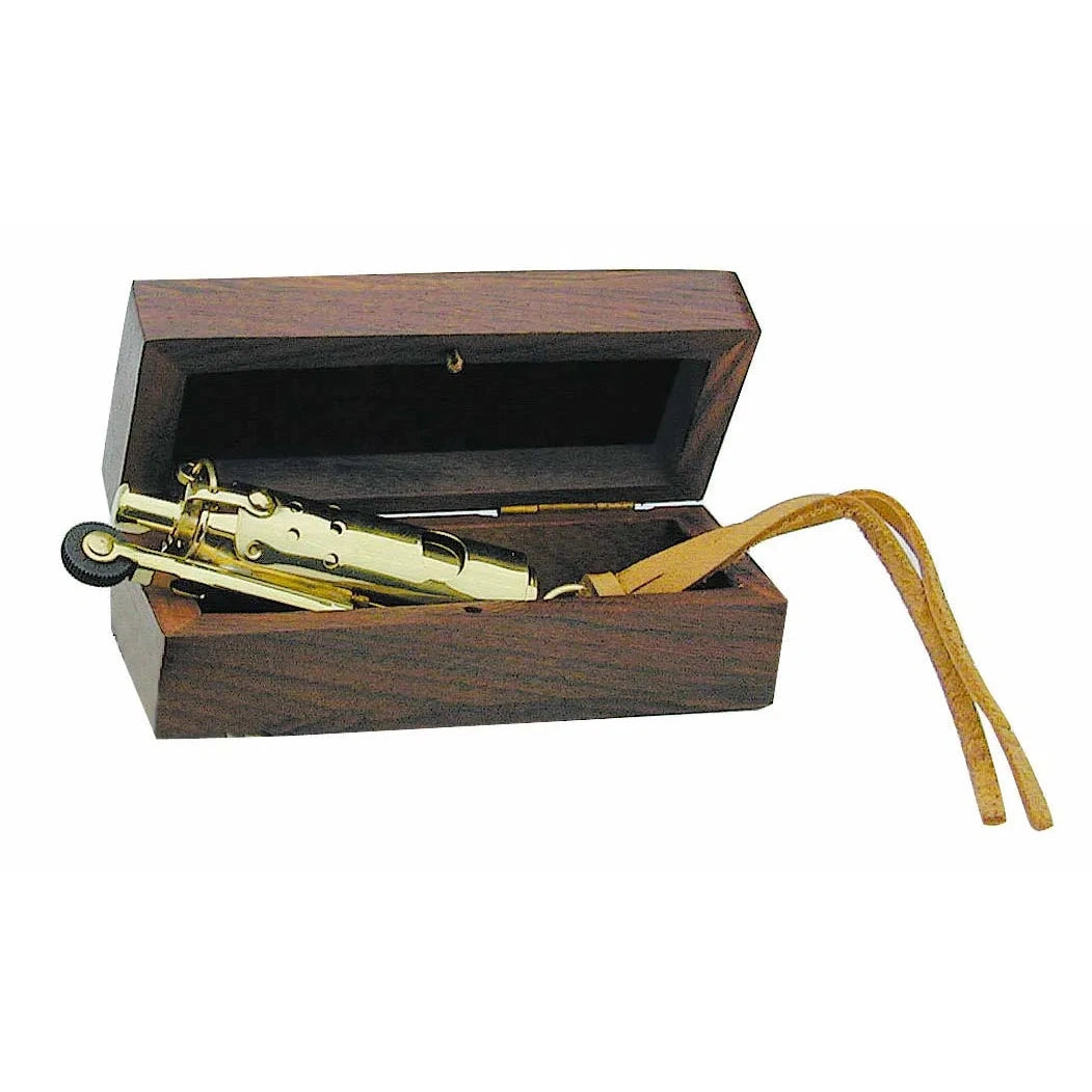 Viharöngyújtó, réz, 8 cm, fadobozban