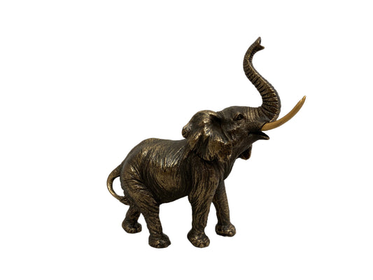 Elefánt bronz bevonatú szobor kicsi