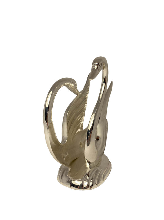 Ezüstözött szalvétatartó hattyú pár