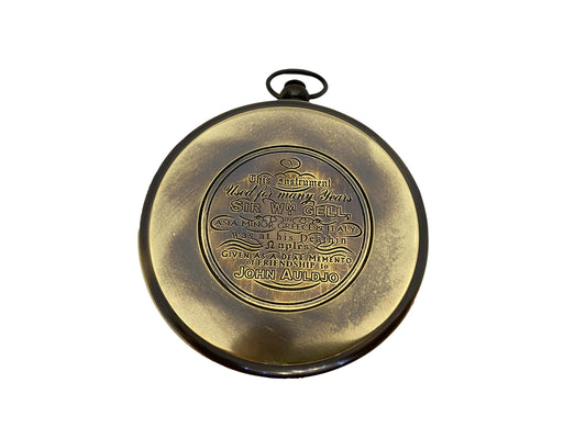 Nagy antik hatású réz iránytű