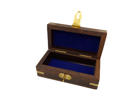 Réz betétes fa doboz