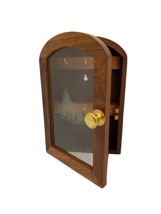 Üveges fali kulcstartó doboz