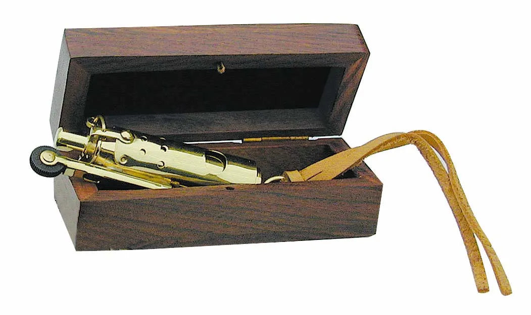 Viharöngyújtó, réz, 8 cm, fadobozban