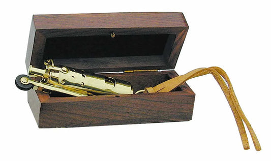 Viharöngyújtó, réz, 8 cm, fadobozban