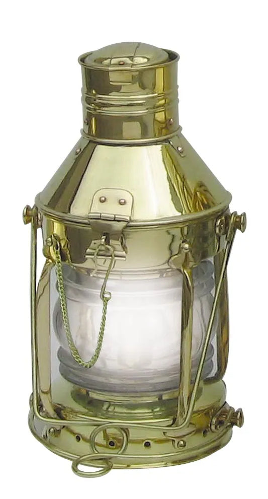 Horgonylámpa, sárgaréz, elektromos 230V, M: 32cm, Ø: 15cm