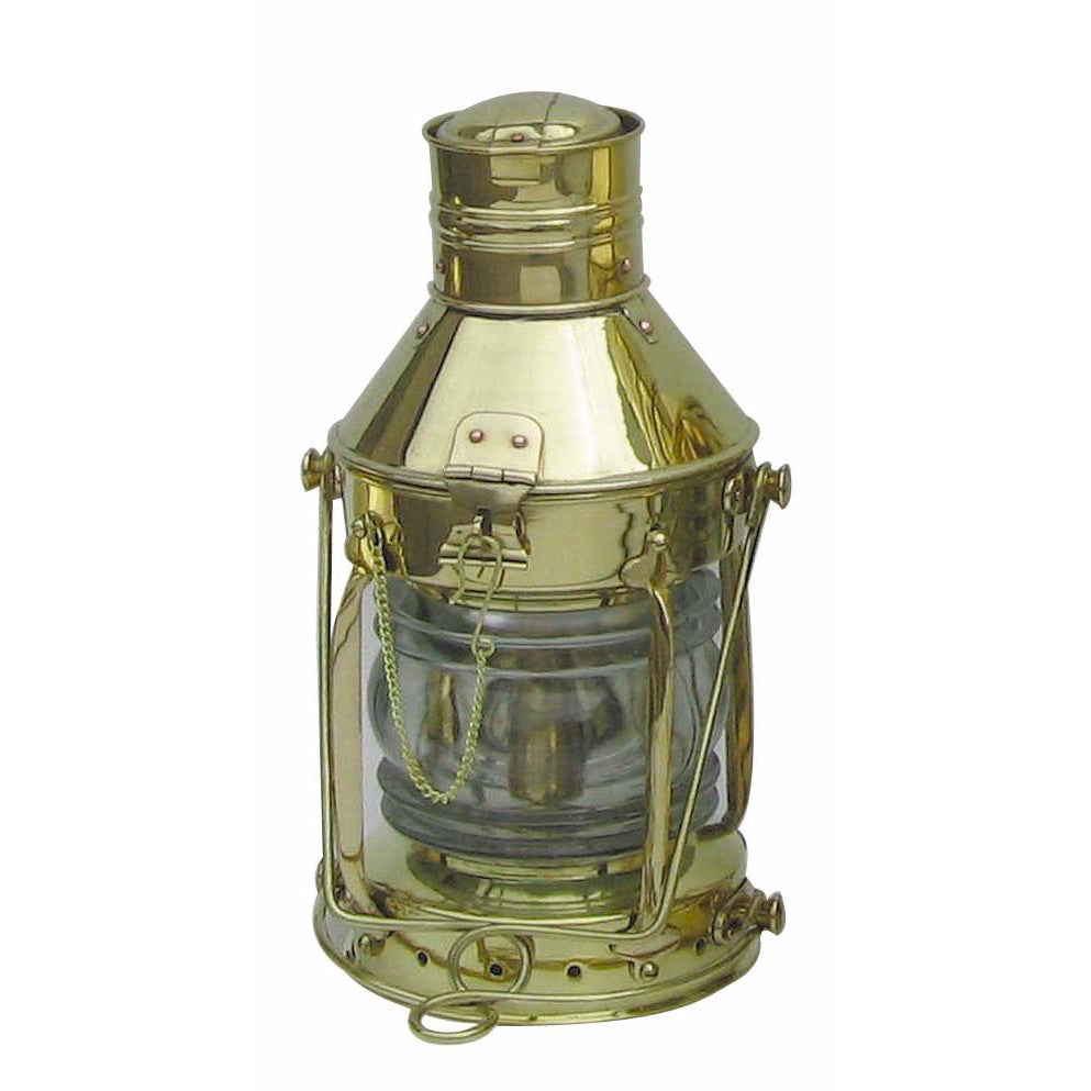 Horgonylámpa, réz, petróleumégővel, M: 32cm, Átmérő: 15cm