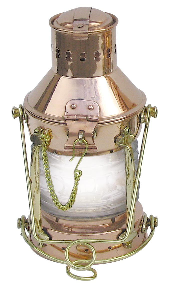 Horgonylámpa, réz, elektromos 230v, m: 24cm, ø: 12cm