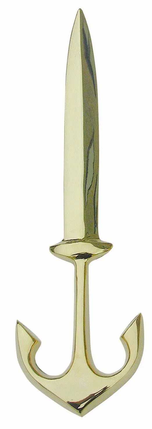 Levélbontó - horgony, réz, 19,5 cm