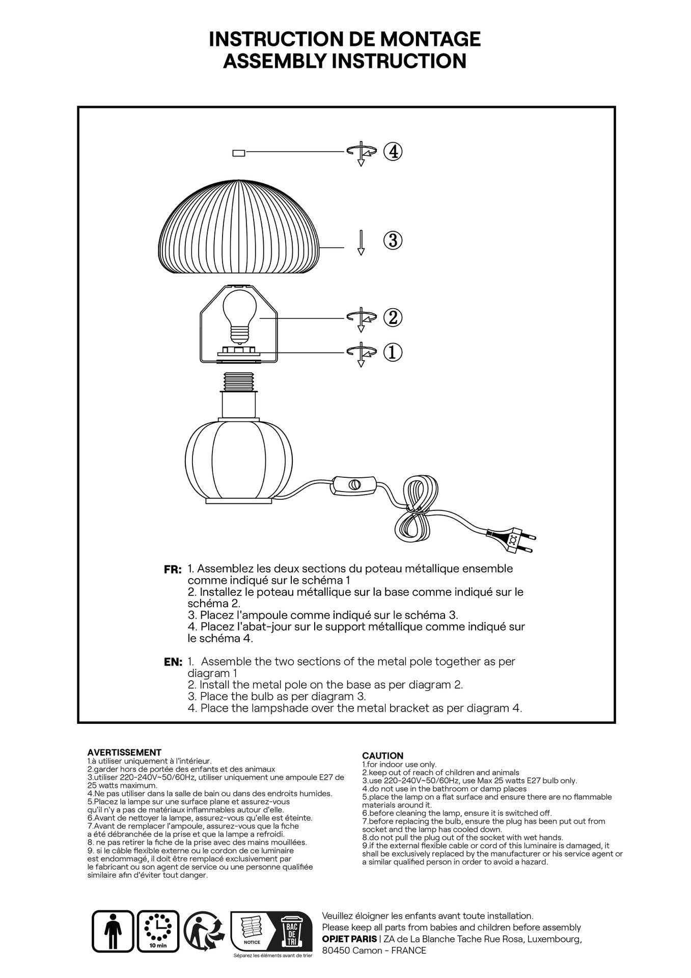Madeleine bordó lámpa