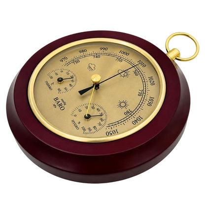 Kerek időjárás-állomás - Hőmérő, barométer, higrométer 15 cm