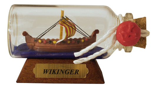 Palackhajó - Wikinger, mini, H: 6cm, M: 3,5cm, Átm: 2,5cm