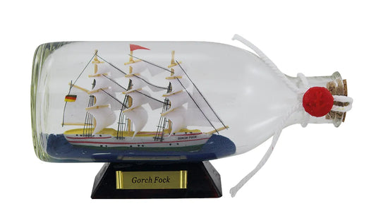 Palackhajó - Gorch Fock, H: 16cm, M: 7,5cm, Ø: 6,5cm