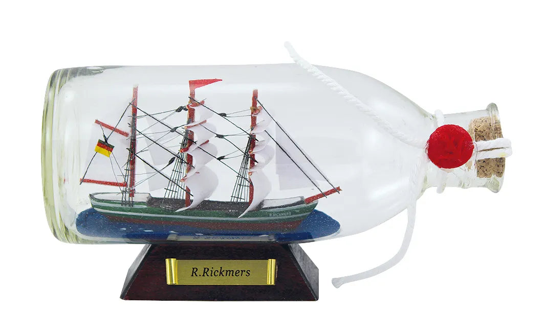 Palackhajó - R.rickmers, L: 16cm, H: 7,5cm, Ø: 6,5cm