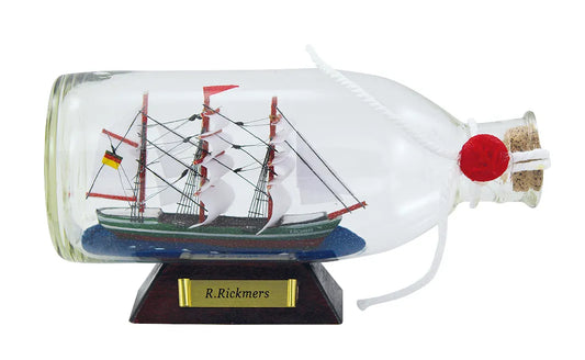 Palackhajó - R.rickmers, L: 16cm, H: 7,5cm, Ø: 6,5cm