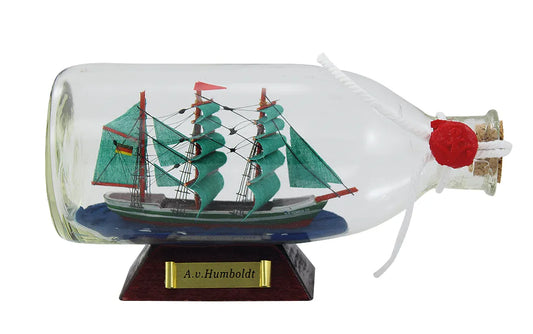 Palackhajó - A.v.humboldt, H: 16cm, m: 7,5cm, Ø: 6,5cm