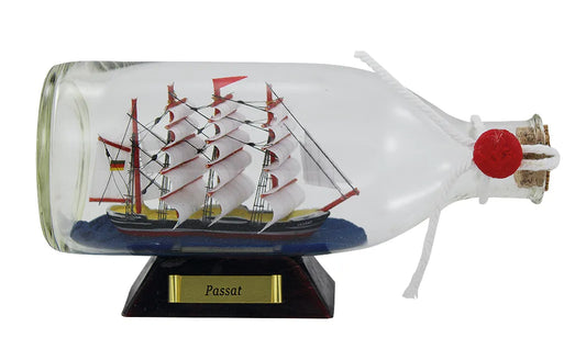 Üveghajó - Passat, H: 16cm, M: 7,5cm, Ø: 6,5cm